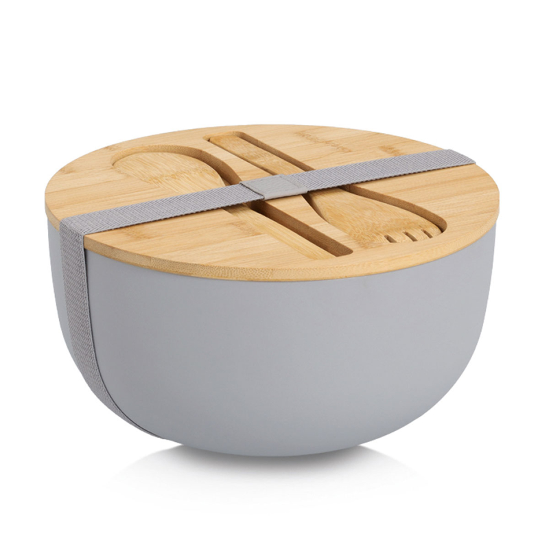 Σαλατιέρα Με Κουτάλες & Καπάκι (Φ23.5x12.5) Z-L 25674