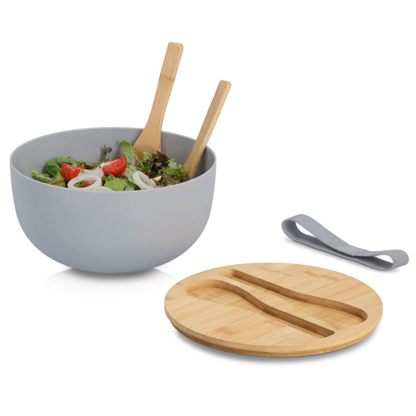 Σαλατιέρα Με Κουτάλες & Καπάκι (Φ23.5x12.5) Z-L 25674