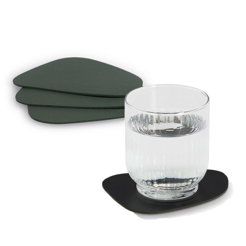 Σουβέρ (Σετ 4τμχ) Z-L Black/D.Green 27153