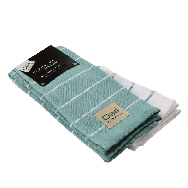 Ποτηρόπανα (Σετ 2τμχ) Das Home Kitchen 0884