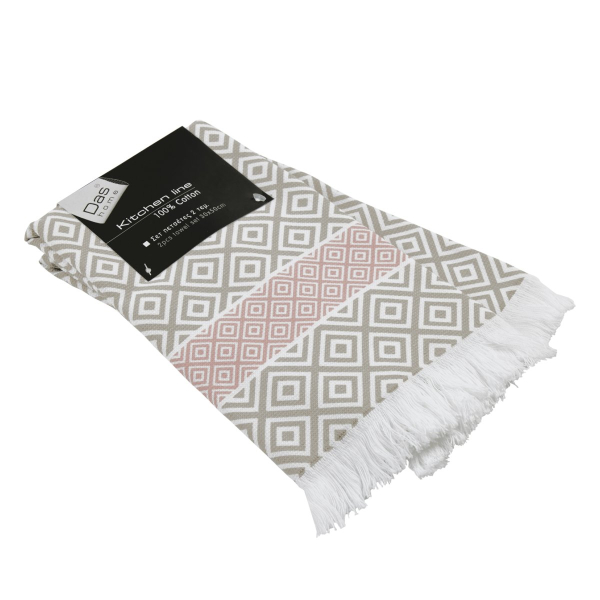 Ποτηρόπανα (Σετ 2τμχ) Das Home Kitchen 0894