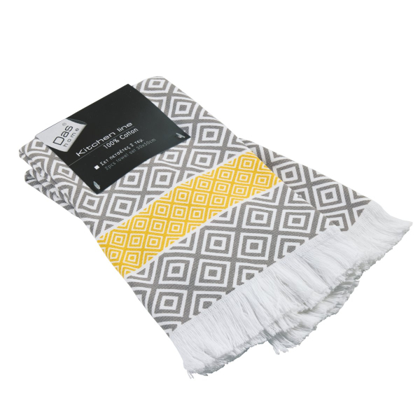 Ποτηρόπανα (Σετ 2τμχ) Das Home Kitchen 0895