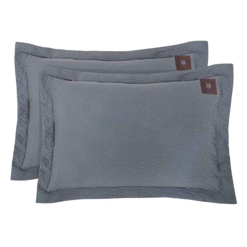 Ζεύγος Μαξιλαροθήκες Καπιτονέ (50x70) Greenwich Polo Club Essential 4449 Purple