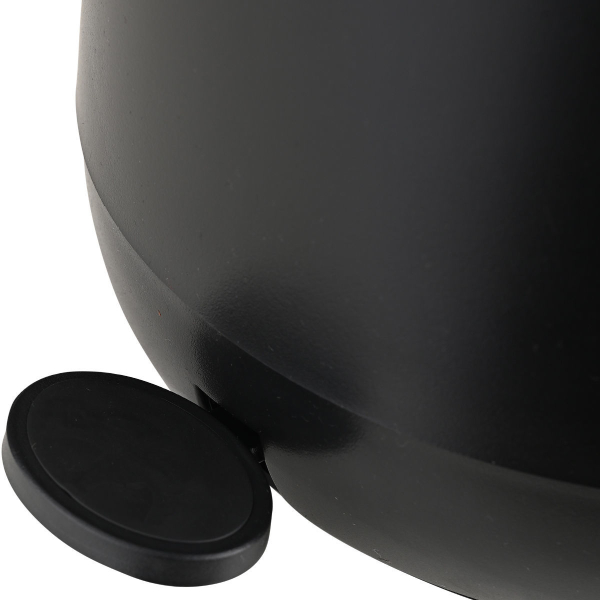 Κάδος Απορριμμάτων Μπάνιου (23.5x26.3x29.3) Estia 5lt Fjord Μαύρο 02-19945