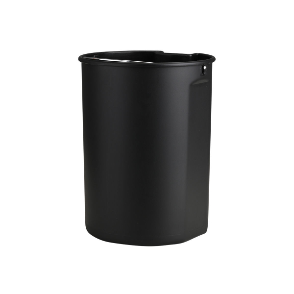 Κάδος Απορριμμάτων Μπάνιου (23.5x26.3x29.3) Estia 5lt Fjord Μαύρο 02-19945