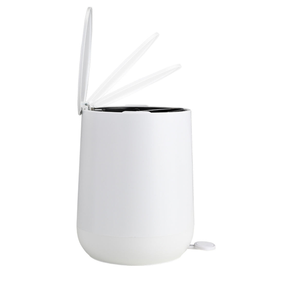 Κάδος Απορριμμάτων Μπάνιου (23.5x26.3x29.3) Estia 5lt Fjord Λευκό 02-19952