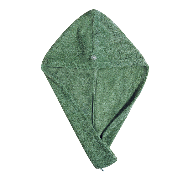 Πετσέτα Μαλλιών - Τουρμπάνι Fleece (24x64) Kentia Stylish Turban 02 Green 450gsm