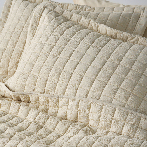 Ζεύγος Μαξιλαροθήκες Καπιτονέ (50x70) Kentia Vegas 12 Beige