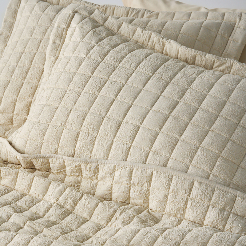 Ζεύγος Μαξιλαροθήκες Καπιτονέ (50x70) Kentia Vegas 12 Beige