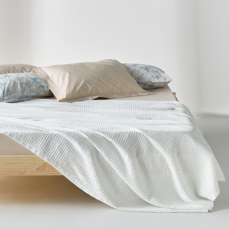 Κουβέρτα Πικέ Μονή (160x240) Kentia Loft Cecilia 00 White