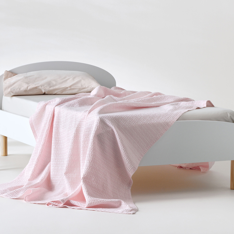Κουβέρτα Πικέ Μονή (160x240) Kentia Loft Emery 14 Baby Pink