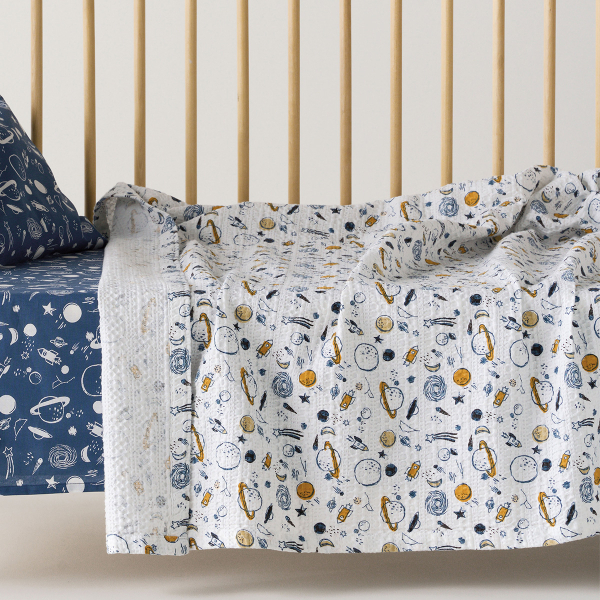 Κουβέρτα Πικέ Κούνιας (100x140) Kentia Loft Garnet