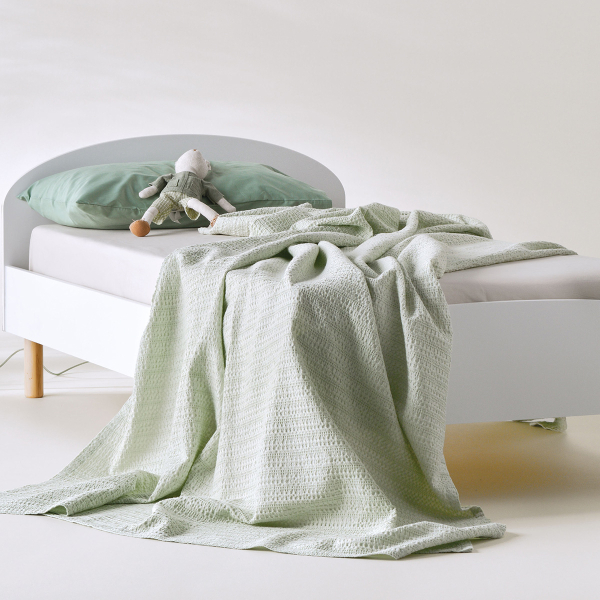 Κουβέρτα Πικέ Κούνιας (100x140) Kentia Loft Emery 10 Mint