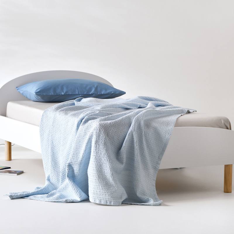 Κουβέρτα Πικέ Αγκαλιάς (70x100) Kentia Loft Emery 19 Baby Blue