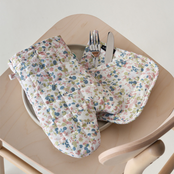 Γάντι + Πιάστρα Κουζίνας (Σετ) Kentia Loft Fiorita