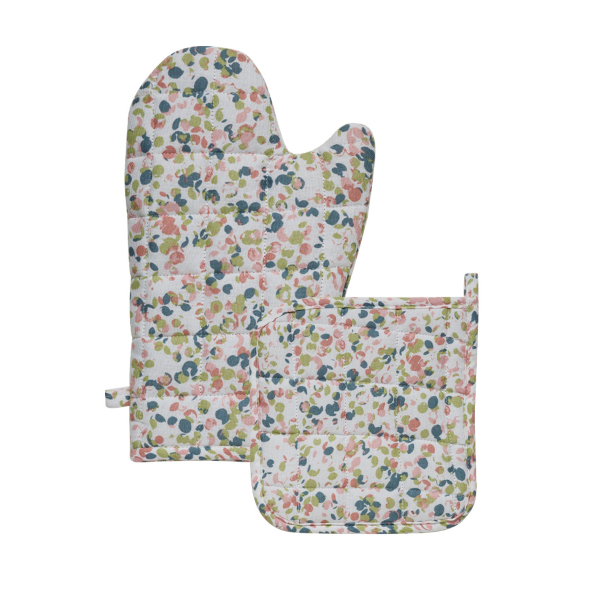 Γάντι + Πιάστρα Κουζίνας (Σετ) Kentia Loft Fiorita