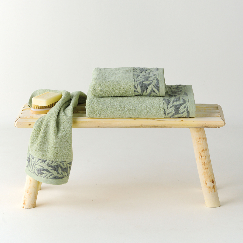 Πετσέτες Μπάνιου (Σετ 3τμχ) Kentia Stylish Samara 10 Green 450gsm