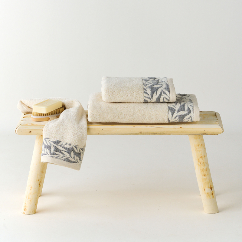 Πετσέτες Μπάνιου (Σετ 3τμχ) Kentia Stylish Samara 12 Beige 450gsm