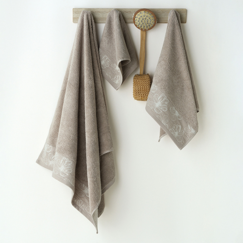 Πετσέτες Μπάνιου (Σετ 3τμχ) Kentia Stylish Belagio 22 Grey 450gsm