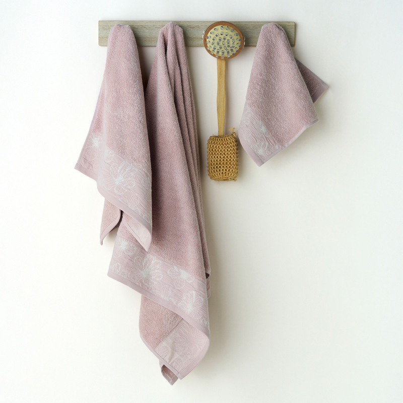 Πετσέτες Μπάνιου (Σετ 3τμχ) Kentia Stylish Belagio 35 Pink 450gsm