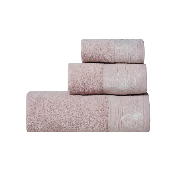 Πετσέτες Μπάνιου (Σετ 3τμχ) Kentia Stylish Belagio 35 Pink 450gsm