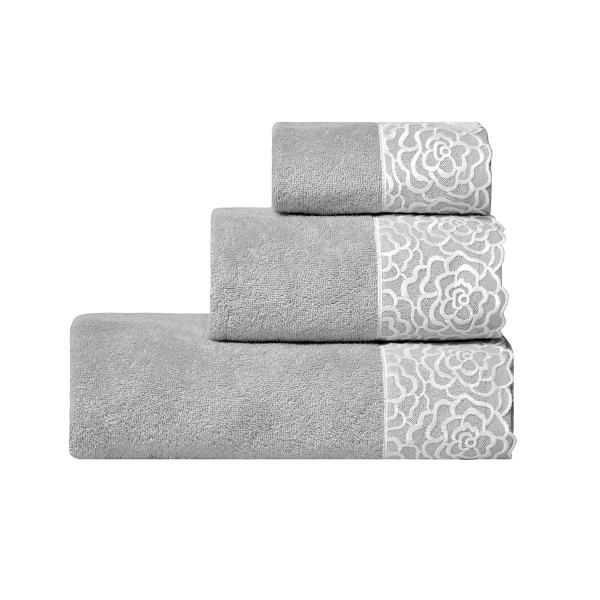 Πετσέτες Μπάνιου (Σετ 3τμχ) Kentia Stylish Starlight 22 Grey 450gsm