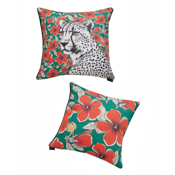 Διακοσμητική Μαξιλαροθήκη 2 Όψεων (50x50) Kentia Loft Fancy S26 01