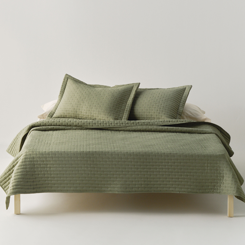 Κουβερλί King Size (Σετ 260x240) Kentia Loft Mason 02 Olive Green