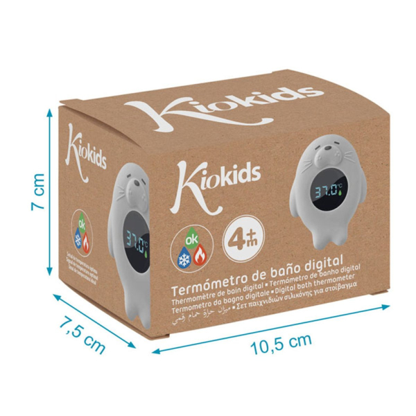 Θερμόμετρο Μπάνιου Kiokids Φώκια Γκρι 6282