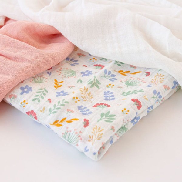 Μουσελίνες/Πάνες Αγκαλιάς (Σετ 3τμχ) Kiokids Spring Ροζ 6410