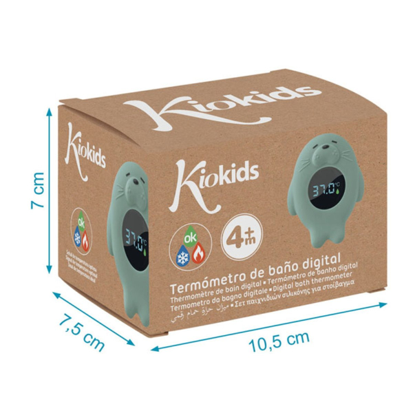 Θερμόμετρο Μπάνιου Kiokids Φώκια Μέντα 6292