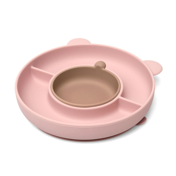 Πιάτο Σιλικόνης Με Χωρίσματα & Μπωλάκι Kiokids 6255