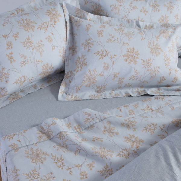 Σεντόνια Υπέρδιπλα (Σετ) Nef-Nef Homeware Premium Foxy Silver - Blue