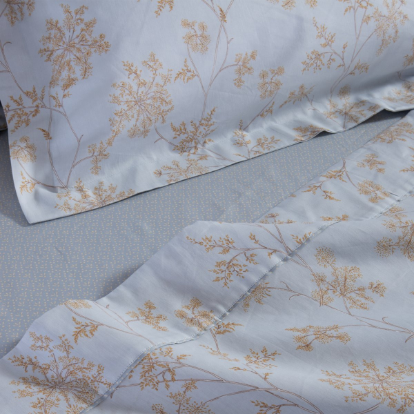 Σεντόνια Υπέρδιπλα (Σετ) Nef-Nef Homeware Premium Foxy Silver - Blue