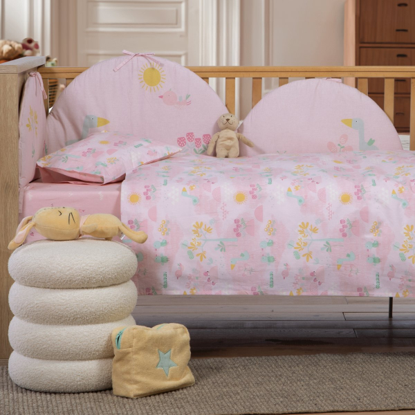 Σεντόνια Κούνιας (Σετ) Nef-Nef Homeware Baby Spring Happiness