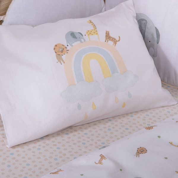 Σεντόνια Κούνιας (Σετ) Nef-Nef Homeware Baby Jungle In Motion