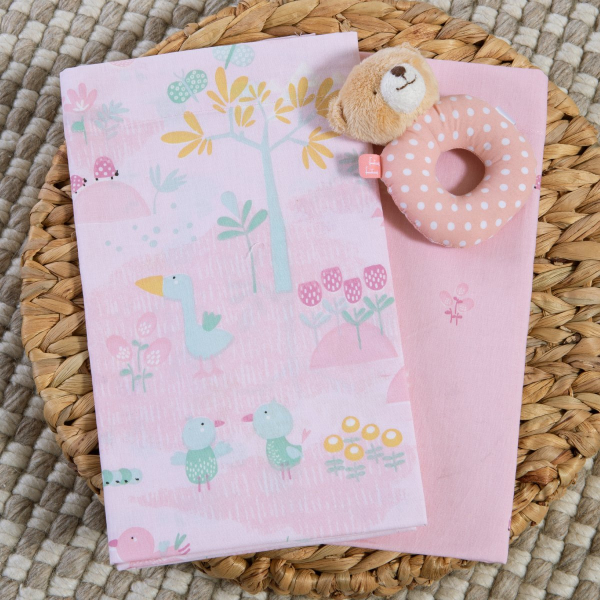 Σεντόνια Λίκνου (Σετ) Nef-Nef Homeware Baby Spring Happiness