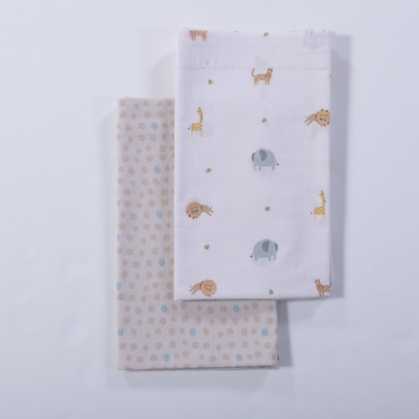 Σεντόνια Λίκνου (Σετ) Nef-Nef Homeware Baby Jungle In Motion