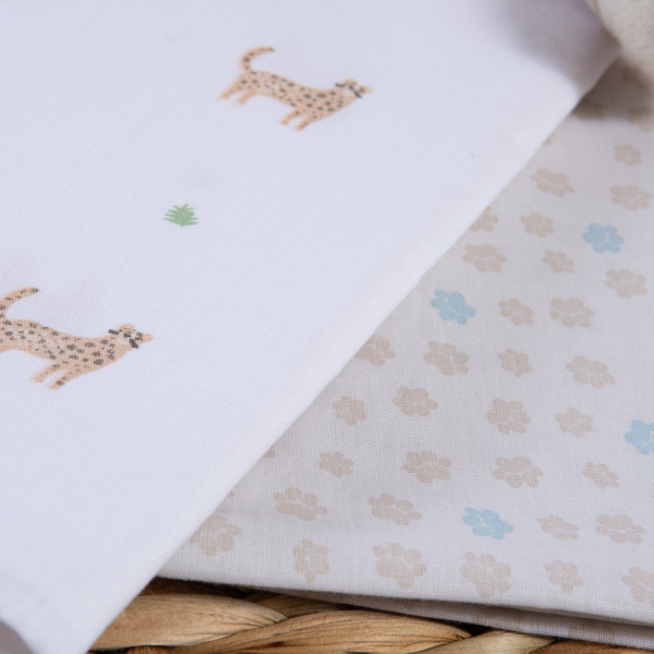 Σεντόνια Λίκνου (Σετ) Nef-Nef Homeware Baby Jungle In Motion