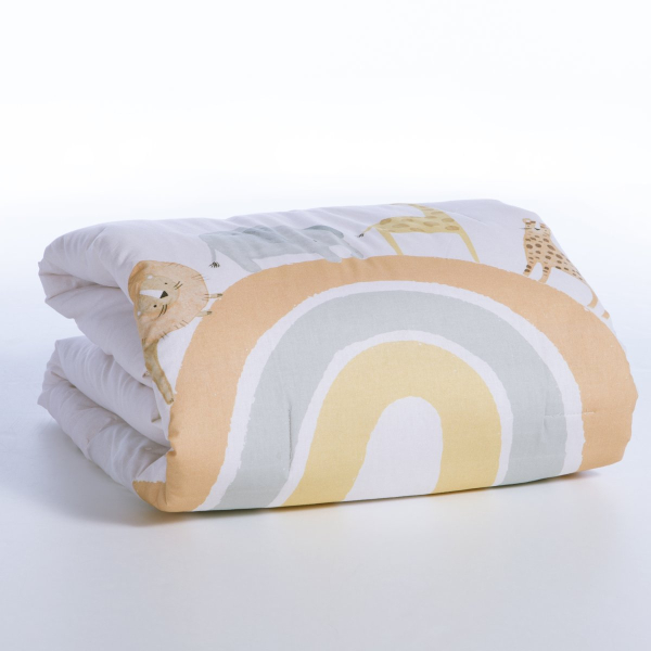 Κουβερλί Κούνιας (110x140) 2 Όψεων Nef-Nef Homeware Baby Jungle In Motion