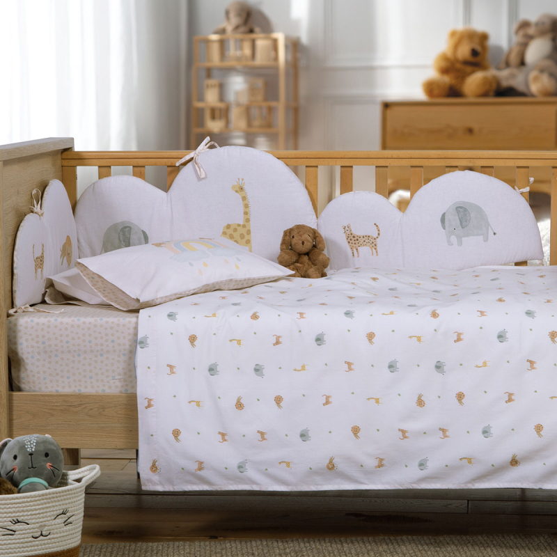 Πάντα Κούνιας (187x40) 2 Όψεων Nef-Nef Homeware Baby Jungle In Motion