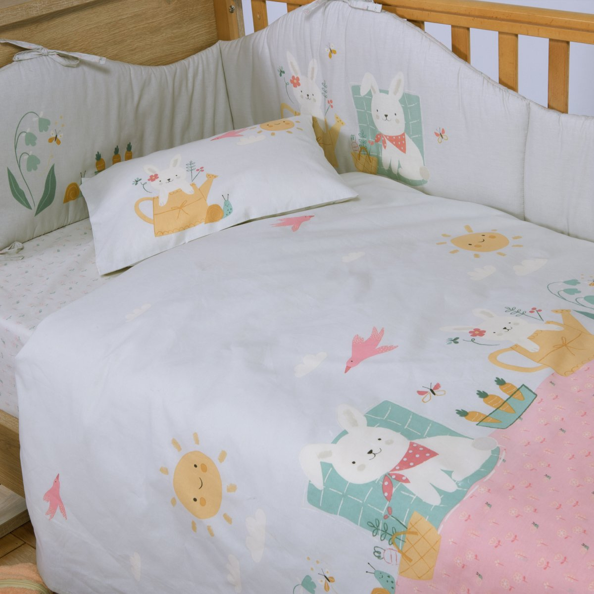 Πάντα Κούνιας (187X40) 2 Όψεων Nef-Nef Homeware Baby Pic Nic Together Home Βρεφικά Προίκα Μωρού Πάντες Βρεφικές Spitishop