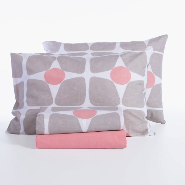 Σεντόνια Υπέρδιπλα (Σετ) Nef-Nef Homeware Casual Coreo Beige