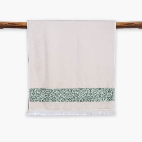 Πετσέτες Μπάνιου (Σετ 3τμχ) Nef-Nef Homeware Jetrix Ecru - Green 500gsm