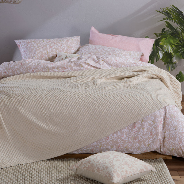 Κουβέρτα Πικέ Ημίδιπλη (180x240) Nef-Nef Homeware New Golf Beige