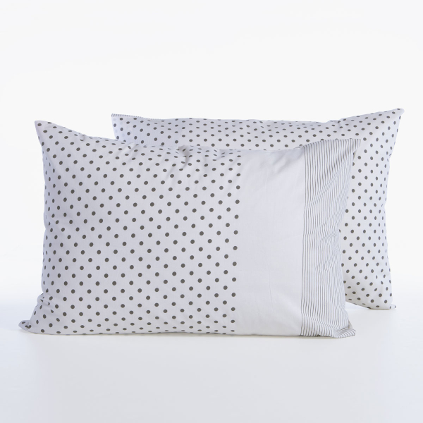 Μαξιλαροθήκη (52x72) Nef-Nef Homeware Smart Donter 26 Ecru - Anthracite