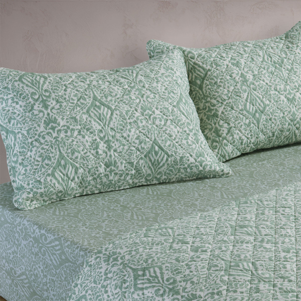 Ζεύγος Μαξιλαροθήκες Καπιτονέ (52x72) Nef-Nef Homeware Jetrix Green