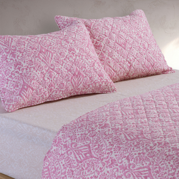 Ζεύγος Μαξιλαροθήκες Καπιτονέ (52x72) Nef-Nef Homeware Jetrix Berry