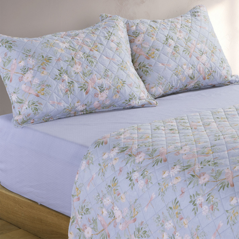 Ζεύγος Μαξιλαροθήκες Καπιτονέ (52x72) Nef-Nef Homeware Dreamel Blue