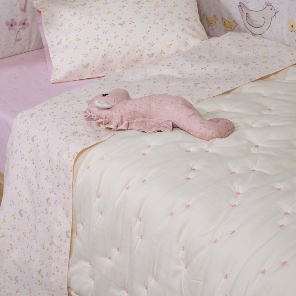 Κουβερλί Λίκνου (80x110) Nef-Nef Homeware Special Flower